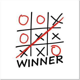 tic tac toe - winner Posters and Art